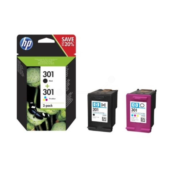 HP N9J72AE/301 Druckkopfpatrone Multipack schwarz + color 170pg + 150pg VE=2