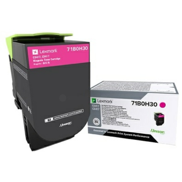 Lexmark 71B0H30 Toner-Kit magenta, 3.500 Seiten ISO/IEC 19752