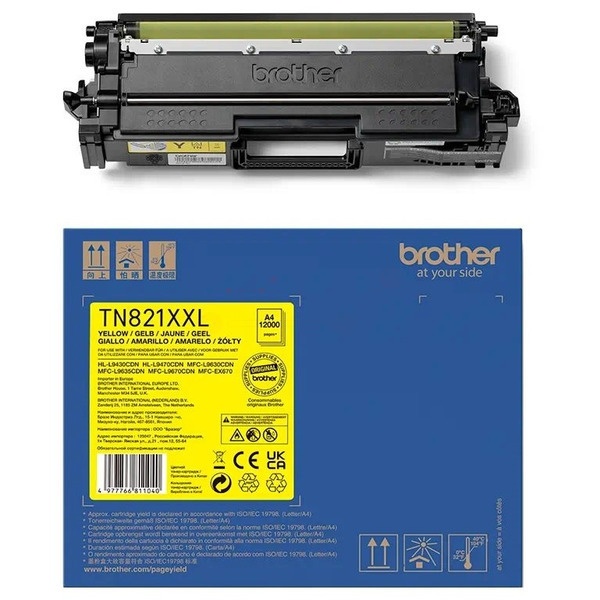 Brother TN-821XXLY Toner-Kit gelb High-Capacity, 12.000 Seiten ISO/IEC 19752