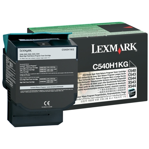 Lexmark C540H1KG Toner schwarz return program, 2.500 Seiten ISO/IEC 19798