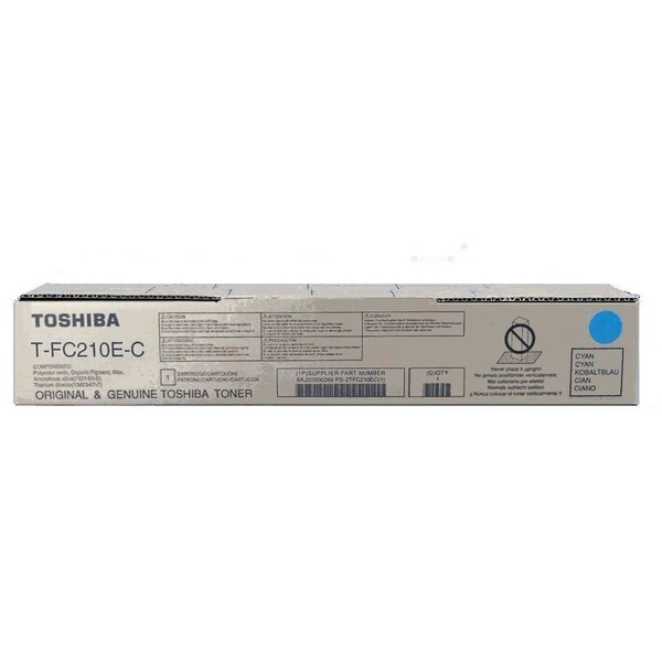 Toshiba 6AJ00000159/T-FC210EC Toner-Kit cyan, 33.600 Seiten/5%