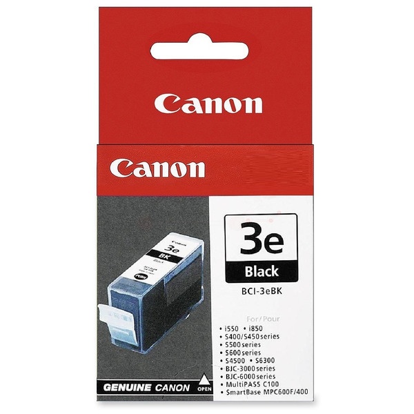 Canon 4479A002/BCI-3EBK Tintenpatrone schwarz, 500 Seiten ISO/IEC 24711 27ml