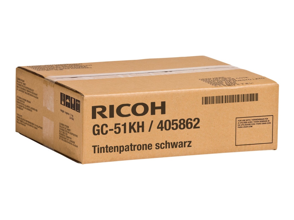 Ricoh 405862/GC-51KH Tintenpatrone schwarz, 2.900 Seiten ISO/IEC 24711