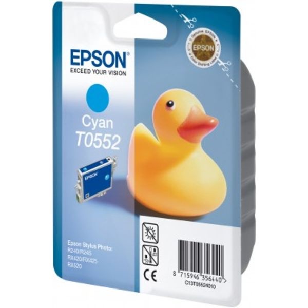 Epson C13T05524010/T0552 Tintenpatrone cyan, 290 Seiten ISO/IEC 24711 8ml