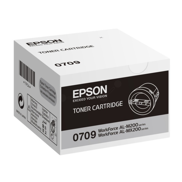 Epson C13S050709/0709 Tonerkartusche schwarz, 2.500 Seiten