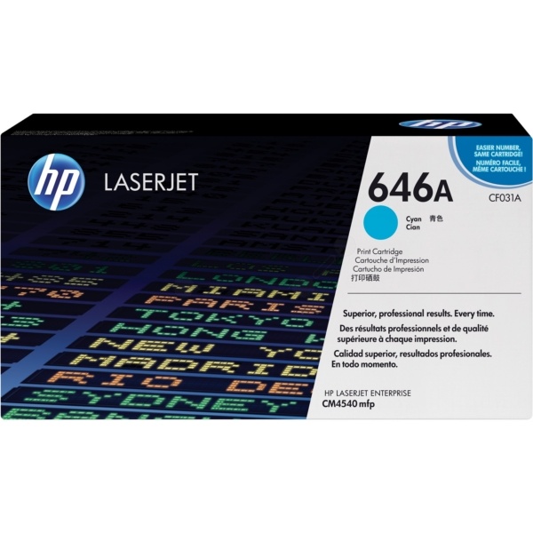 HP CF031A/646A Tonerkartusche cyan, 12.500 Seiten/5%