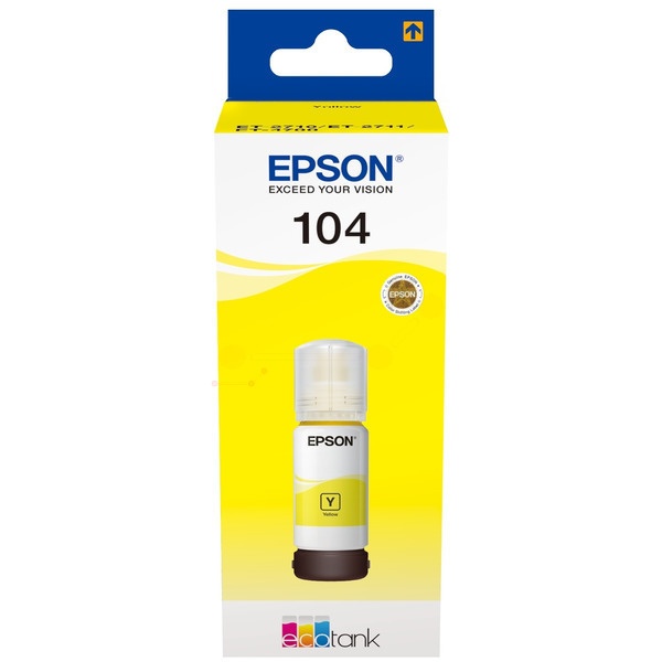 Epson C13T00P440/104 Tintenflasche gelb, 7.500 Seiten 65ml