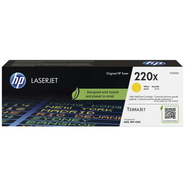 HP W2202X/220X Tonerkartusche gelb High-Capacity, 5.500 Seiten ISO/IEC 19798