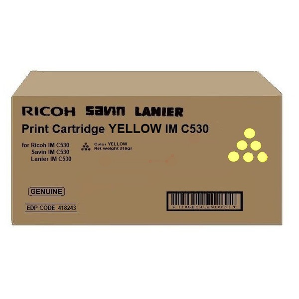 Ricoh 418243/IMC530 Toner-Kit gelb, 18.000 Seiten/5%