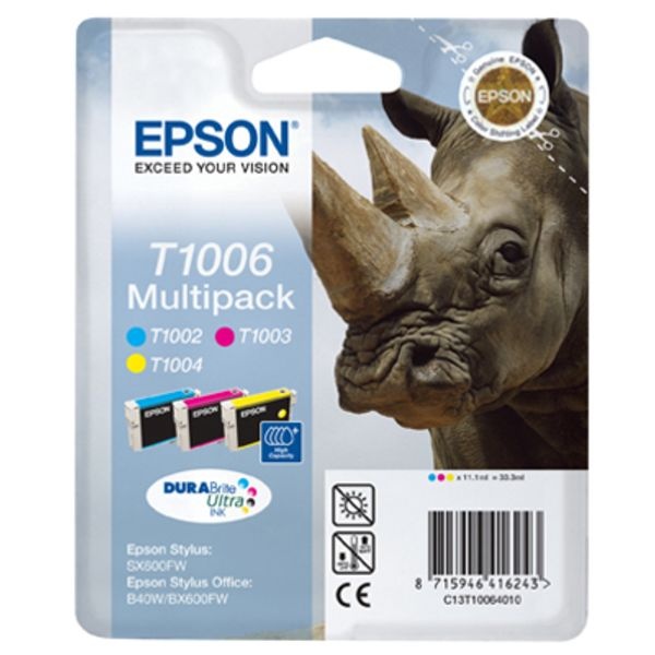 Epson C13T10064010/T1006 Tintenpatrone MultiPack C,M,Y 3x11,1ml VE=3