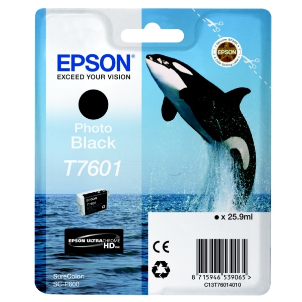 Epson C13T76014010/T7601 Tintenpatrone schwarz foto 25.9ml