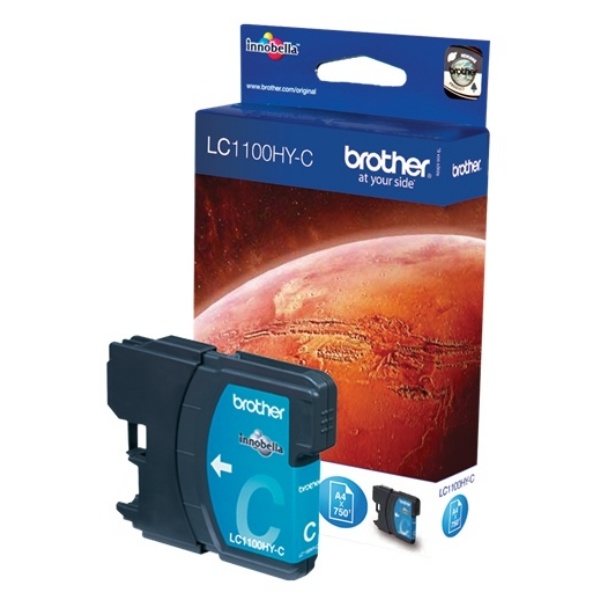 Brother LC-1100HYC Tintenpatrone cyan High-Capacity, 750 Seiten ISO/IEC 24711 10.1ml