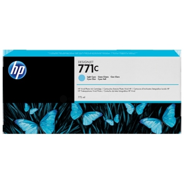 HP B6Y12A/771C Tintenpatrone cyan hell 775ml