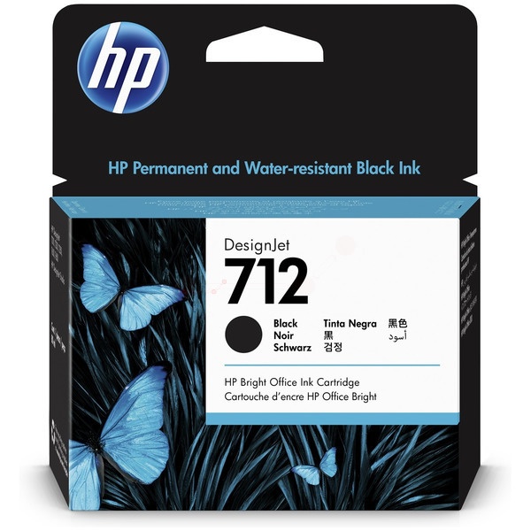 HP 3ED71A/712 Tintenpatrone schwarz 80ml