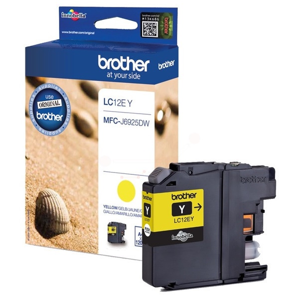 Brother LC-12EY Tintenpatrone gelb, 1.200 Seiten ISO/IEC 24711