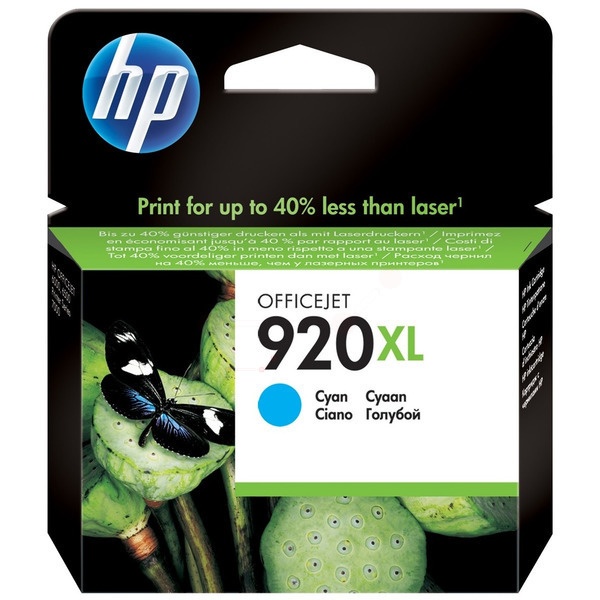 HP CD972AE/920XL Tintenpatrone cyan High-Capacity, 700 Seiten ISO/IEC 24711 6ml