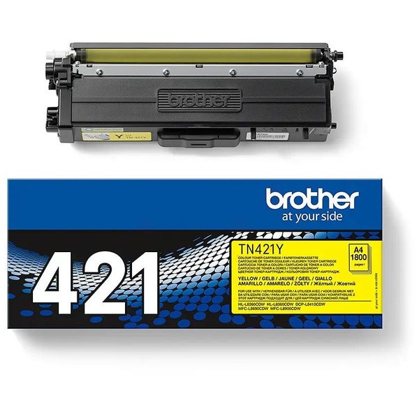 Brother TN-421Y Toner-Kit gelb, 1.800 Seiten ISO/IEC 19752