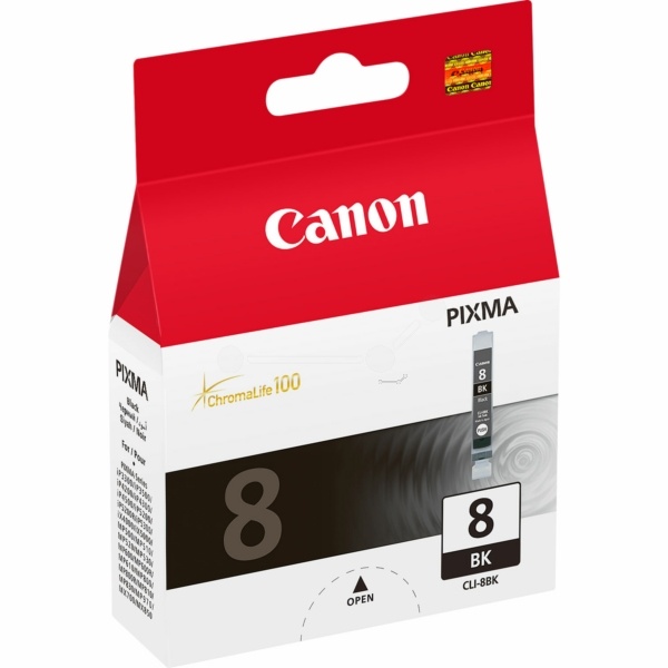 Canon 0620B001/CLI-8BK Tintenpatrone schwarz, 400 Seiten ISO/IEC 24711 13ml