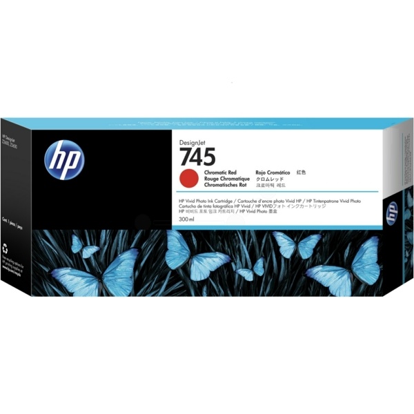 HP F9K06A/745 Tintenpatrone rot chromatic 300ml