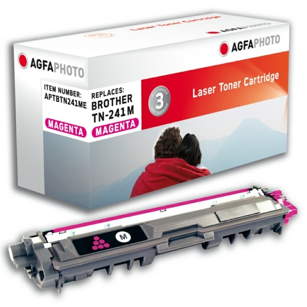 AgfaPhoto APTBTN241ME Toner-Kit magenta, 1.400 Seiten 35 Gramm (ersetzt Brother TN241M)