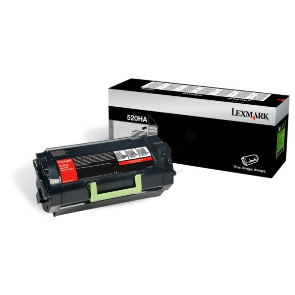 Lexmark 52D0HA0/520HA Toner-Kit schwarz, 25.000 Seiten ISO/IEC 19752