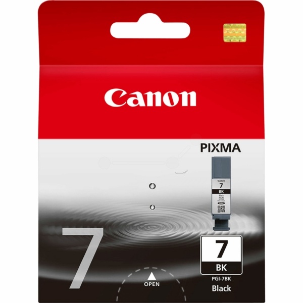 Canon 2444B001/PGI-7BK Tintenpatrone schwarz high intensity, 570 Seiten 25ml