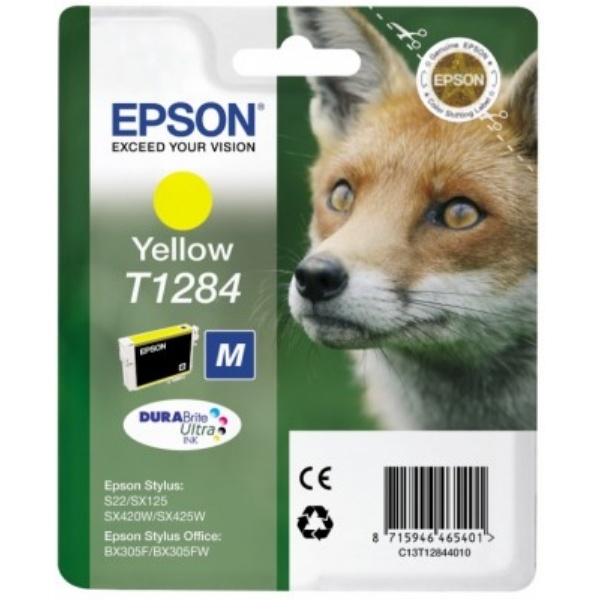 Epson C13T12844012/T1284 Tintenpatrone gelb, 225 Seiten 3,5ml