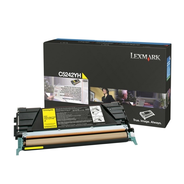 Lexmark C5242YH Toner-Kit gelb High-Capacity, 5.000 Seiten/5%