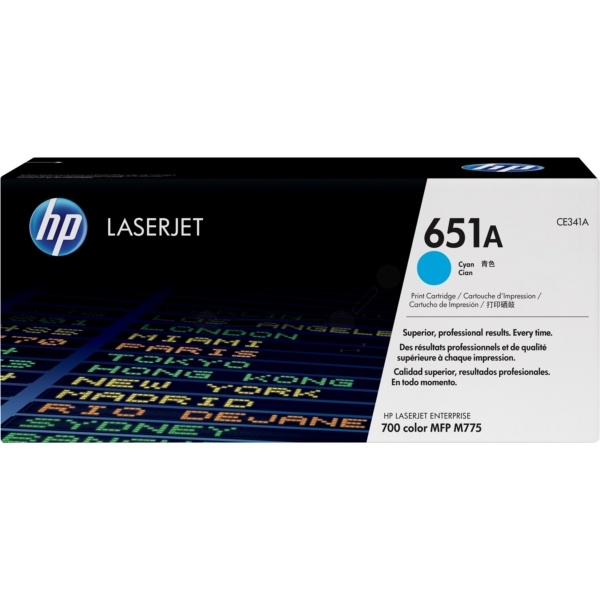 HP CE341A/651A Tonerkartusche cyan, 16.000 Seiten ISO/IEC 19798