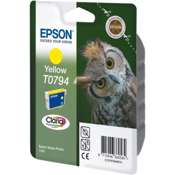 Epson C13T07944010/T0794 Tintenpatrone gelb, 975 Seiten ISO/IEC 24711 11ml