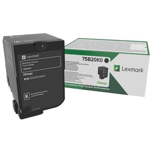 Lexmark 75B20K0 Toner-Kit schwarz return program, 13.000 Seiten ISO/IEC 19752