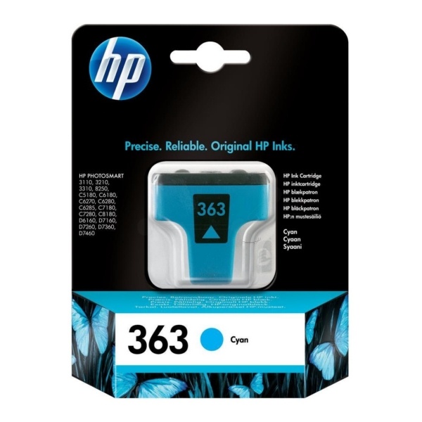 HP C8771EE/363 Tintenpatrone cyan, 410 Seiten ISO/IEC 24711 4ml