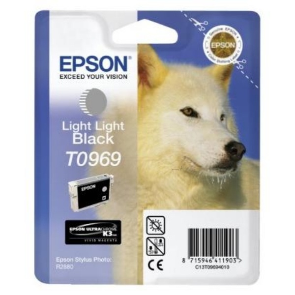 Epson C13T09694010/T0969 Tintenpatrone schwarz hell hell, 6.065 Seiten 11.4ml