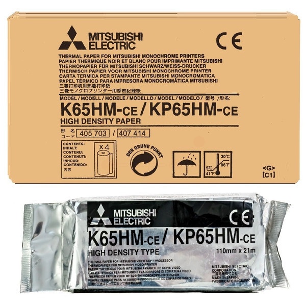 Mitsubishi KP-65HM Thermopapierrolle 110mm x 20m