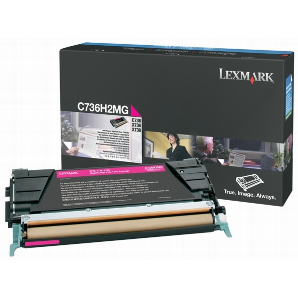 Lexmark C736H2MG Toner-Kit magenta, 10.000 Seiten/5%