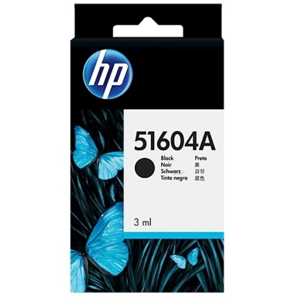 HP 51604A Druckkopfpatrone schwarz für Normalpapier, 500 Seiten 3ml