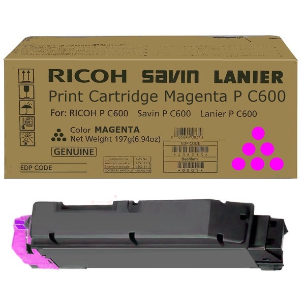 Ricoh 408316/PC600 Toner-Kit magenta, 12.000 Seiten ISO/IEC 19752