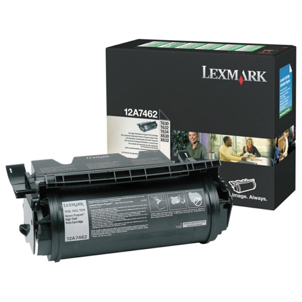 Lexmark 12A7462 Tonerkartusche schwarz High-Capacity return program, 21.000 Seiten ISO/IEC 19752