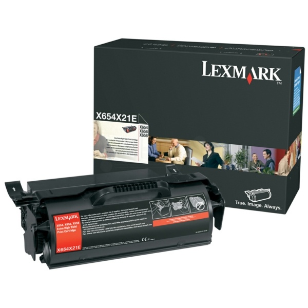 Lexmark X654X21E Tonerkartusche schwarz, 36.000 Seiten ISO/IEC 19752