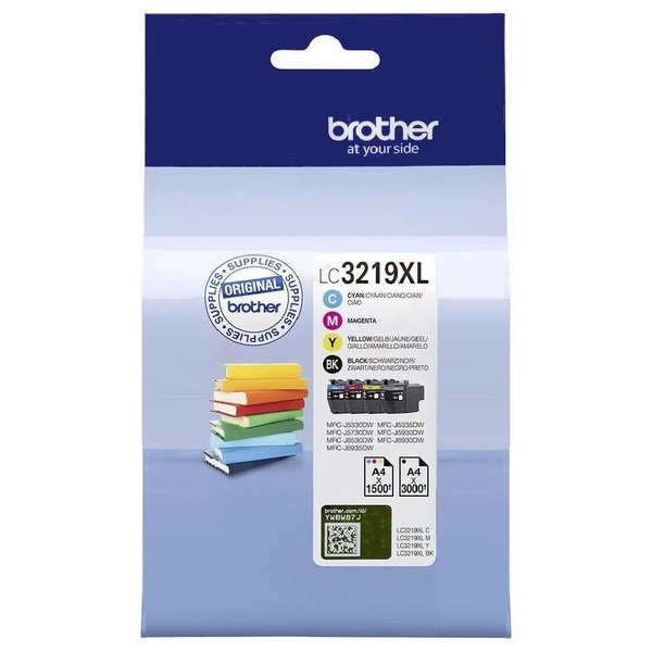 Brother LC-3219XLVALDR Tintenpatrone MultiPack Bk,C,M,Y Blister 3000pg + 3x1500pg VE=4