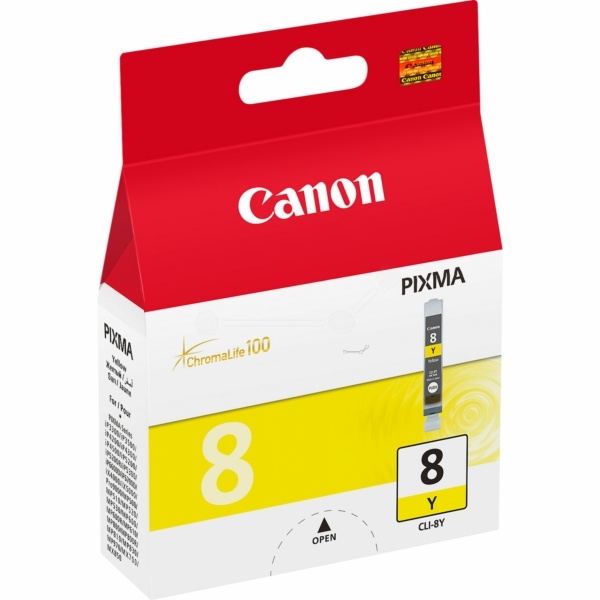 Canon 0623B001/CLI-8Y Tintenpatrone gelb, 530 Seiten ISO/IEC 24711 13ml