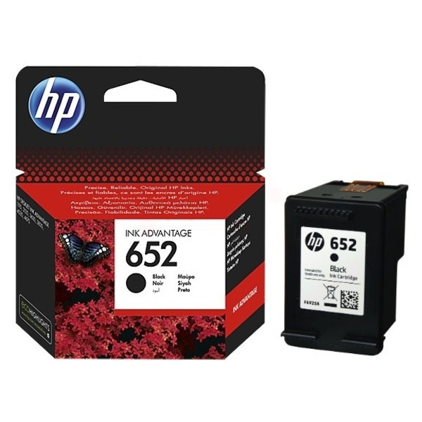 HP F6V25AE/652 Druckkopfpatrone schwarz, 360 Seiten