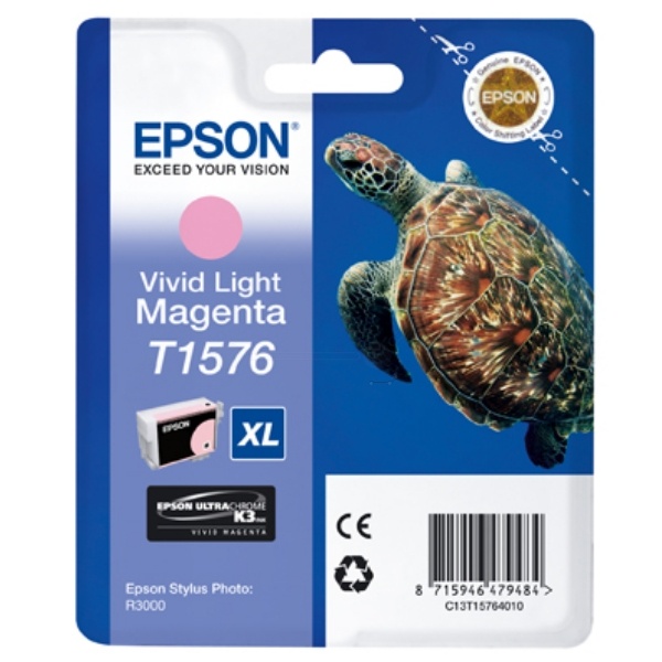 Epson C13T15764010/T1576 Tintenpatrone magenta hell 25.9ml