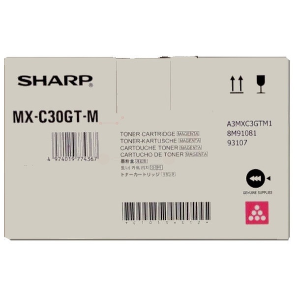 Sharp MXC-30GTM Toner-Kit magenta, 6.000 Seiten ISO/IEC 19752