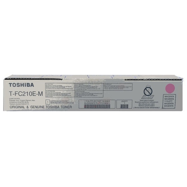 Toshiba 6AJ00000270/T-FC210EM Toner-Kit magenta, 33.600 Seiten/5%