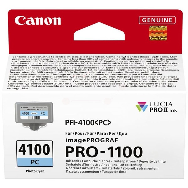 Canon 6781C001/PFI-4100PC Tintenpatrone cyan hell 80ml