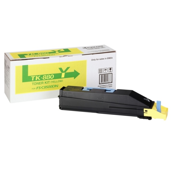 Kyocera 1T02KAANL0/TK-880Y Toner gelb, 18.000 Seiten ISO/IEC 19798