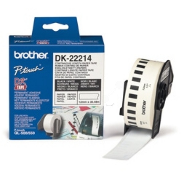 Brother DK-22214 DirectLabel Etiketten weiss 12mm x 30,48m