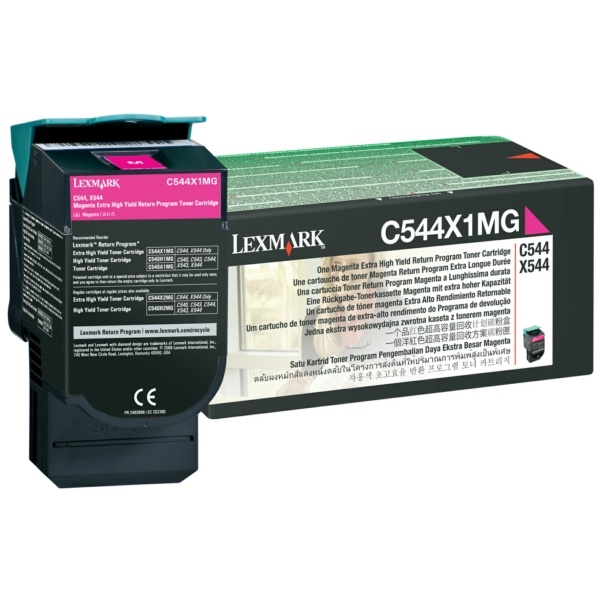 Lexmark C544X1MG Toner magenta extra High-Capacity return program, 4.000 Seiten ISO/IEC 19798