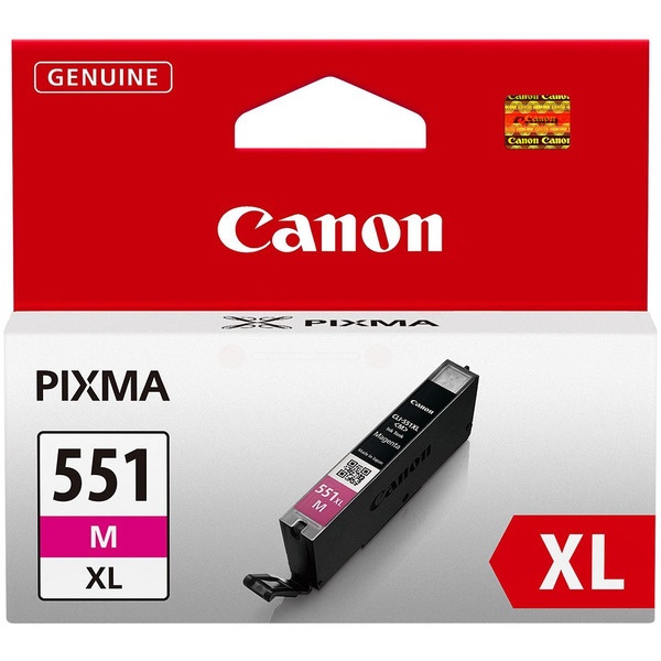 Canon 6445B001/CLI-551MXL Tintenpatrone magenta High-Capacity, 680 Seiten ISO/IEC 24711 313 Fotos 11ml